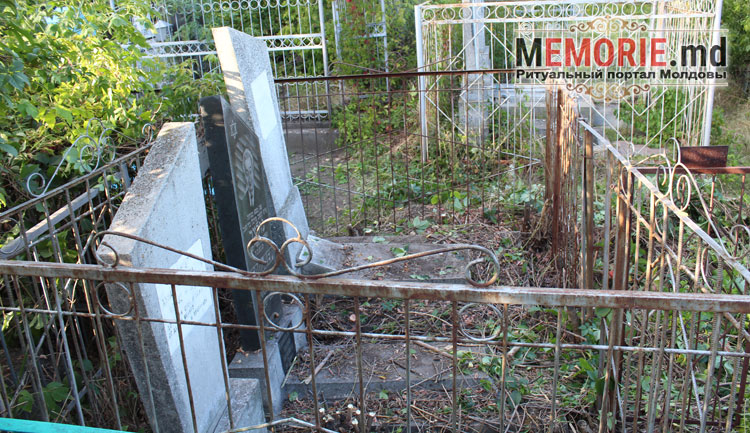 Благоустройство могил на кладбище в Бельцах Молдова