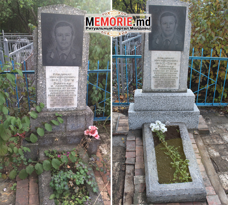 Реставрация памятников на кладбище в Бельцах Молдова