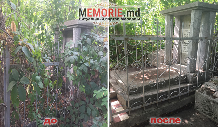 уход за могилой на кладбище в Кишинев Молдова