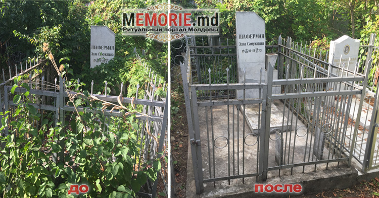 уход за могилой на кладбище в Кишинев Молдова